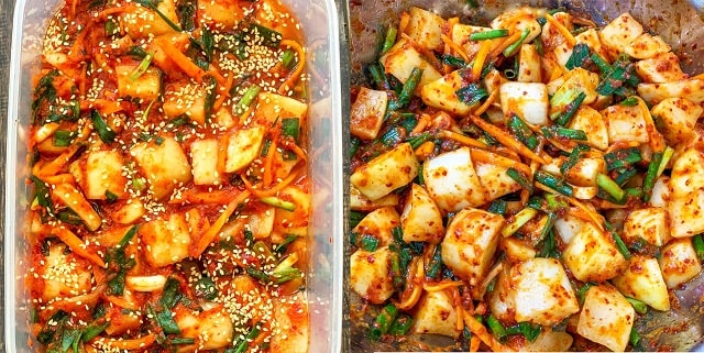 cách làm kim chi củ cải cà rốt